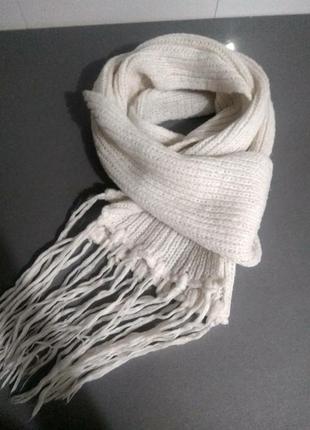 Шарф снуд белый