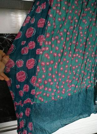 Квітковий, шовковий шарф, senas.3 фото