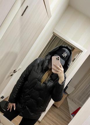 Куртка пуховик чорна