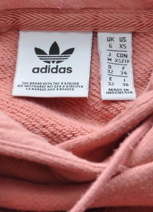 Жіноче укорочене оверсайз  худі adidas5 фото