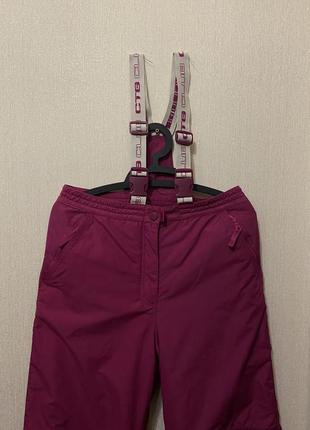 Теплые лыжные штаны на подтяжках lindex p.42/44/462 фото