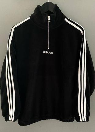 Світшот чоловічий чорний/білий adidas