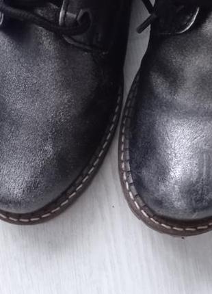 Шкіряні черевики срібні у стилі timberland 2