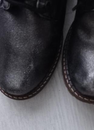 Шкіряні черевики срібні у стилі timberland 5