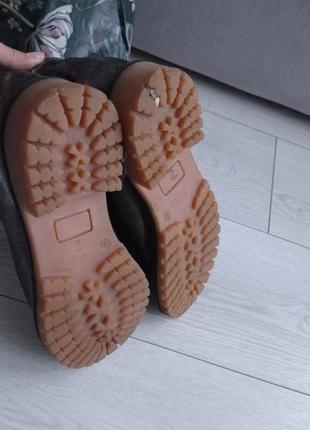 Шкіряні черевики срібні у стилі timberland 8
