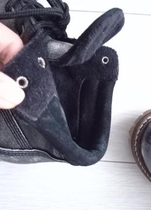 Шкіряні черевики срібні у стилі timberland 9