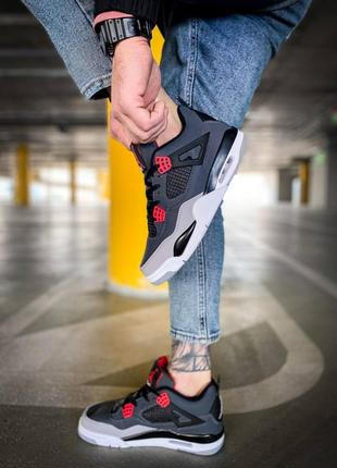 Кросівки nike air jordan 4 retro infrared8 фото