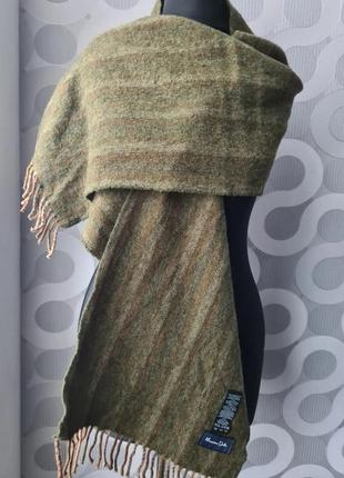 Крутий класний теплий зимовий вовняний шерстяний брендовий шарф натуральна вовна шерсть1 фото
