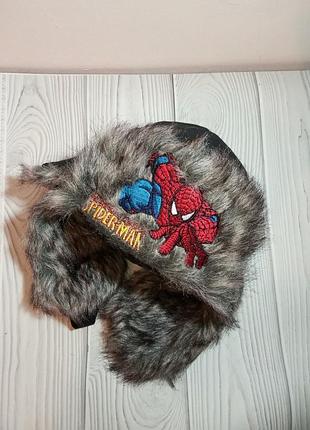 Шапка вушанка спайдермен