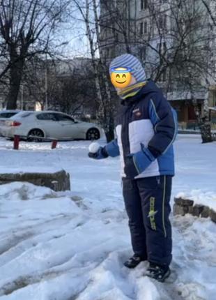 Зимовий комплект chicco на хлопчика комбінезон і куртка. термо до -30 градусів морозу