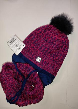 Шапка хомут теплий зимовий набір agbo польща