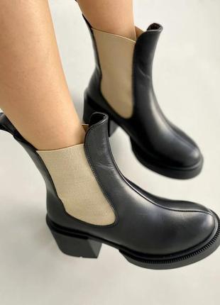 Жіночі зимові черевики на каблуку6 фото