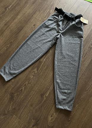Штани теплі шерстяні слоучі брюки зима на резинці