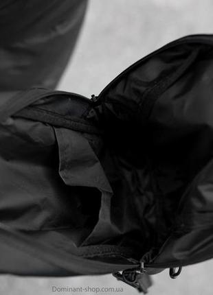 Мужская городская нагрудная сумка слинг через плечо черная тканевая p-sling однолямочный рюкзак на плечо6 фото