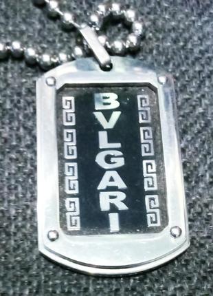 Підвіска bvlgari з нержавіючої сталі4 фото