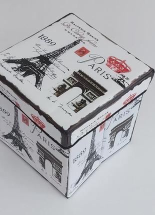 Коробка-органайзер kp30 ш 30*д 30*в 30  см. для зберігання одягу, взуття чи невеликих предметів1 фото