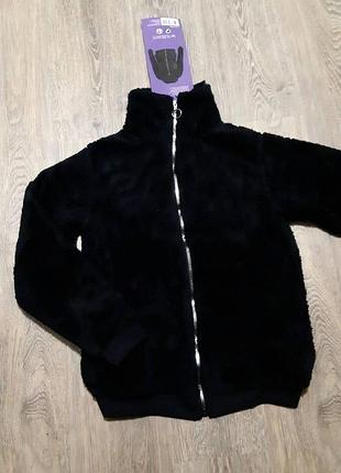 Плюшевая кофта на молнии р м