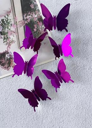Метелики для декору приміщень, наклейки метелики для декору приміщень,  наклейки на стіну4 фото