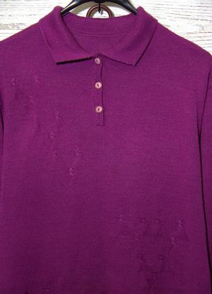 Красивый фиолетовый джемпер свитер2 фото
