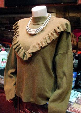 Нарядный свитерок цвет кэмел от new look   р-р l -xl4 фото