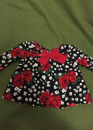 Нарядна кофточка на дівчинку 0-3 місяці