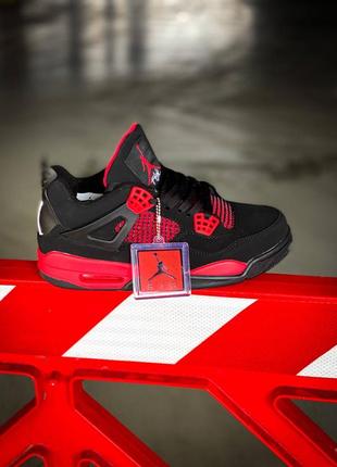 Кросівки nike air jordan 4 сrimson red thunder4 фото