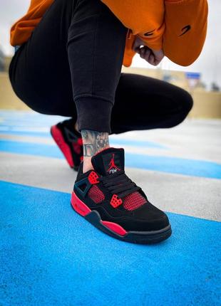 Кросівки nike air jordan 4 сrimson red thunder