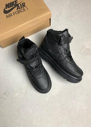 Зимові кроссівки nike air force gore - tex black 40-44