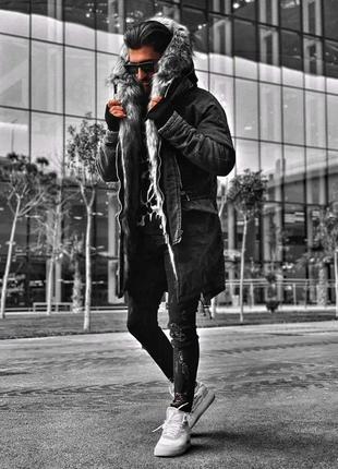 Чоловічі оригінальні зимові куртки парки "open"