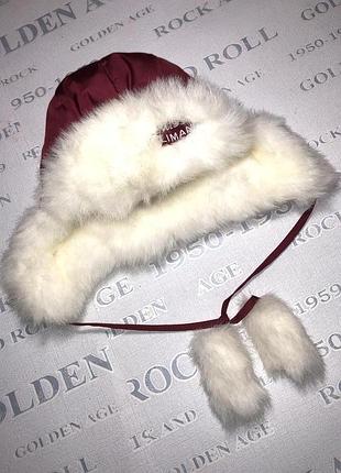 Тепла зимова шапка дитяча