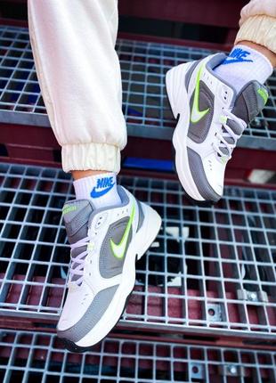 Кросівки nike air monarch iv white/green8 фото