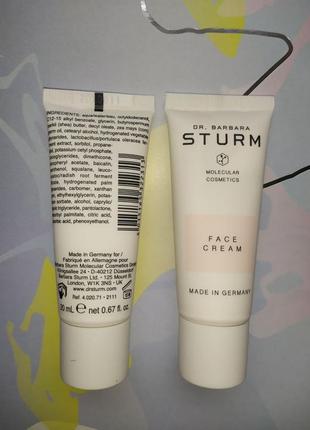 Зволожуючий антивіковий крем для обличчя люкс Face cream 3.5 мл dr. barbara sturm face cream