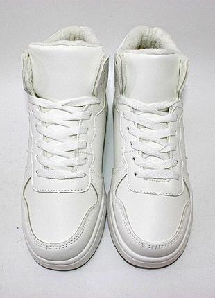 Белые зимние кроссовки женские (зима 2022-2023) для женщин, стильные, удобные, комфортные4 фото