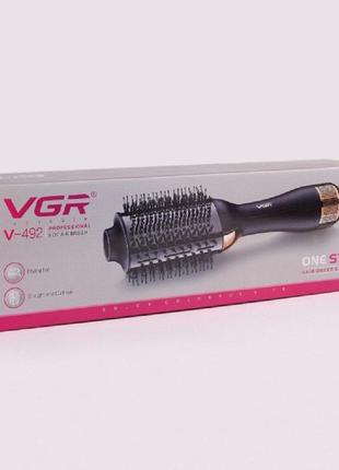 Профессиональный ионный выпрямитель фен-щетка волос vgr v4925 фото