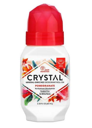 Натуральный шариковый дезодорант crystal body deodorant, с гранатом, 66 мл