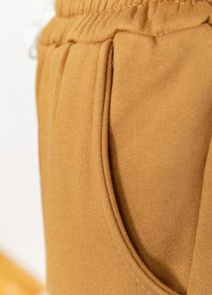 Спорт брюки женские на флисе цвет коричневый5 фото