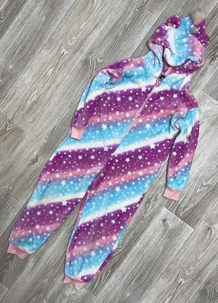 Махровый кигуруми комбинезон