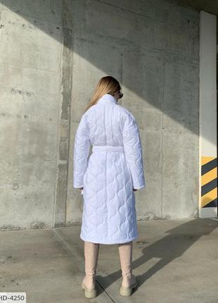 Женское стеганое пальто размеры 42-526 фото