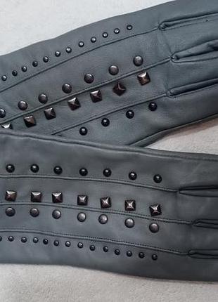 Перчатки жіночі.розмір8.кожа.нові.