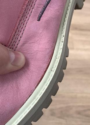 Стильні чоботи  timberland pastel pink premium ankle9 фото