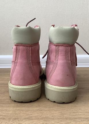 Стильні чоботи  timberland pastel pink premium ankle5 фото