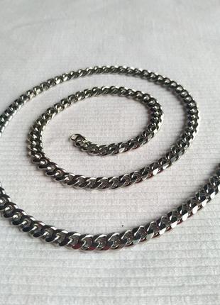 Ланцюжок чоловіча з нержавіючої сталі steel braiding. кубинське плетіння. 6мм*56см3 фото