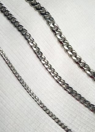 Цепочка мужская из нержавеющей стали steel braiding. кубинское плетение. 6мм*56см8 фото