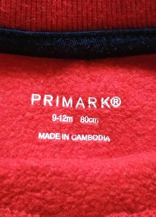 Світшот на флісі primark 9-12 місяців 3