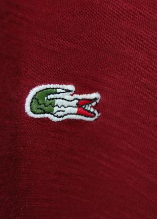 Футболка бордовой расцветки lacoste,  по бирке - м5 фото