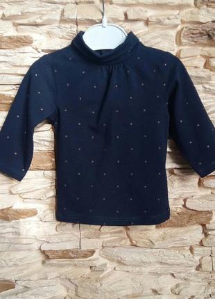 Водолазка/гольфик/распашонка kiabi (франция) на 0-3 месяца (размер 56-62)