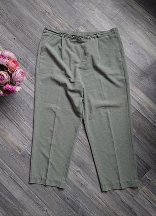 Женские зелёные брюки штаны большой размер батал 50 /52/545 фото