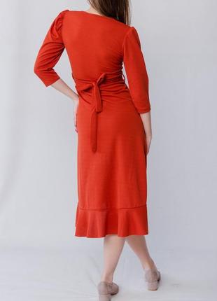 Сукня нова міді морквяного кольору2 фото