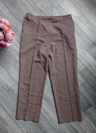 Женские брюки цвет капучино штаны большой размер батал 50 /522 фото