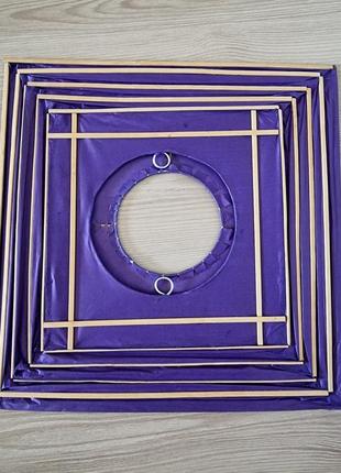Подвесные китайские бумажные фонарики набор фиолетовый6 фото